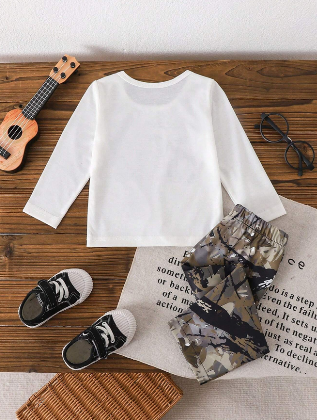 Mama’s Boy” Camo Outfit Set
