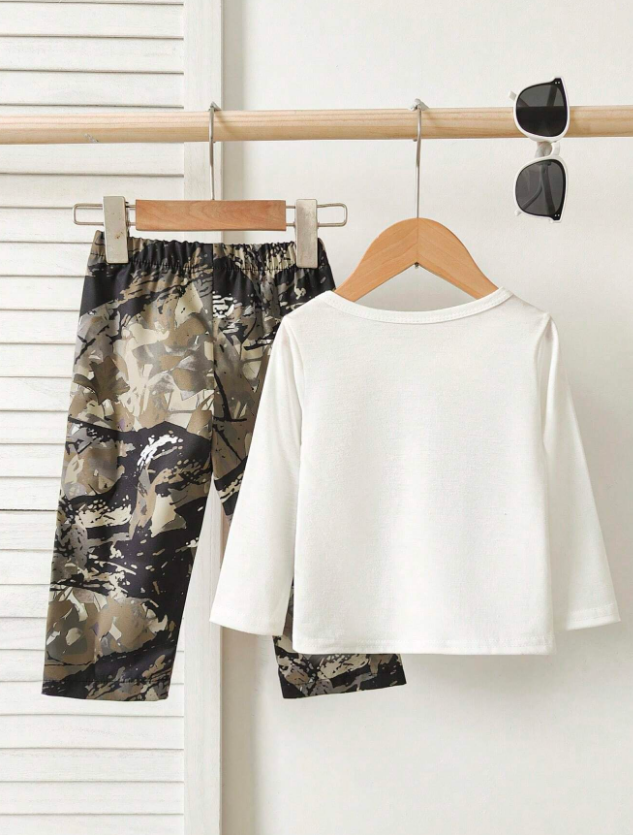 Mama’s Boy” Camo Outfit Set