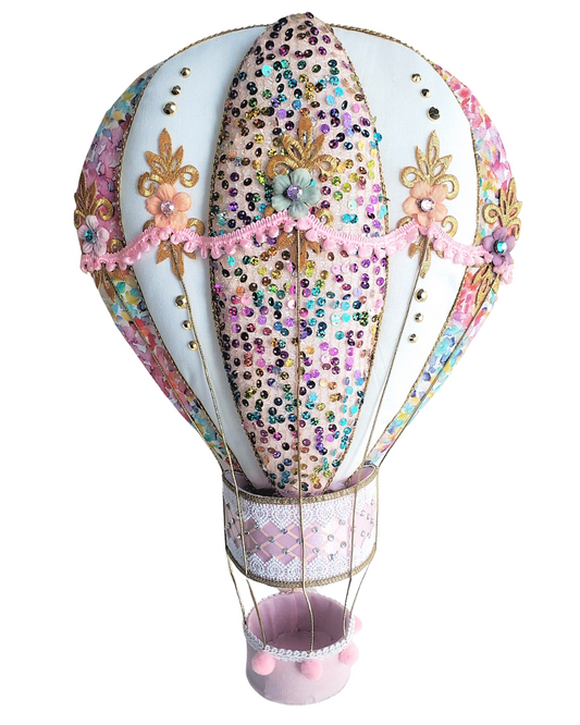 Handmade Pastel Hot Air Balloon Nursery Decor