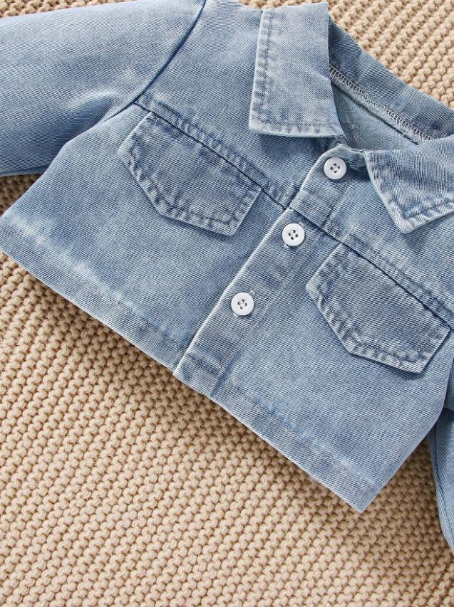 Floral Sundress & Denim Jacket Set