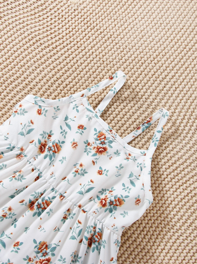 Floral Sundress & Denim Jacket Set
