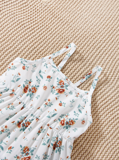 Floral Sundress & Denim Jacket Set