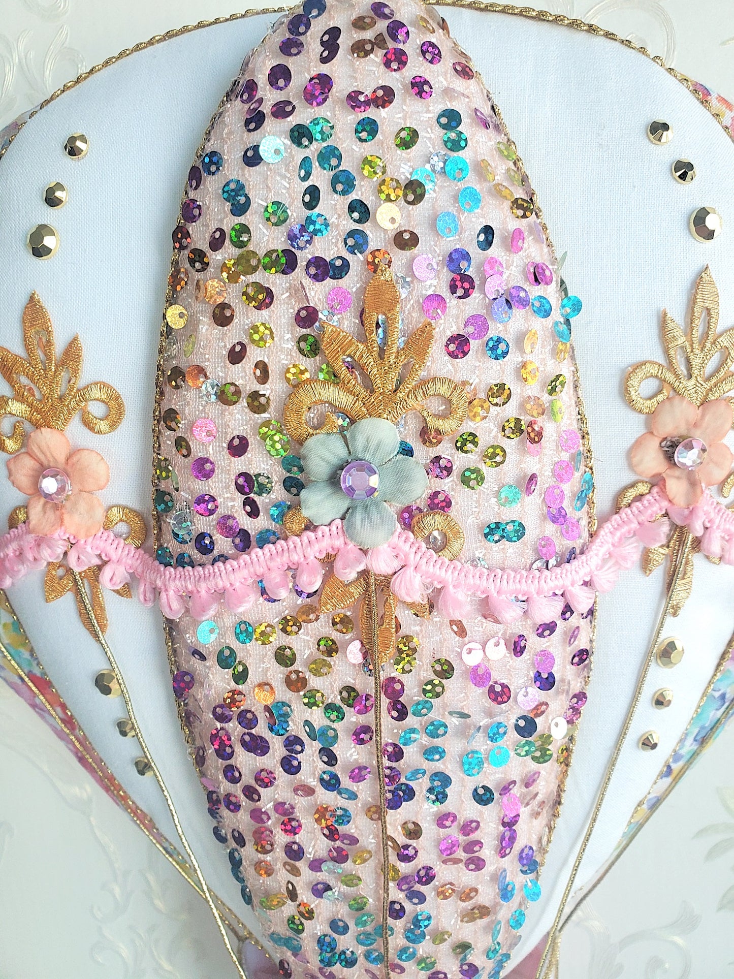 Handmade Pastel Hot Air Balloon Nursery Decor