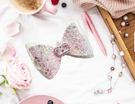 Birthday Confetti Hair Bow for Girls,